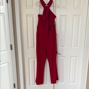 Elegant Red Women's Jumpsuit